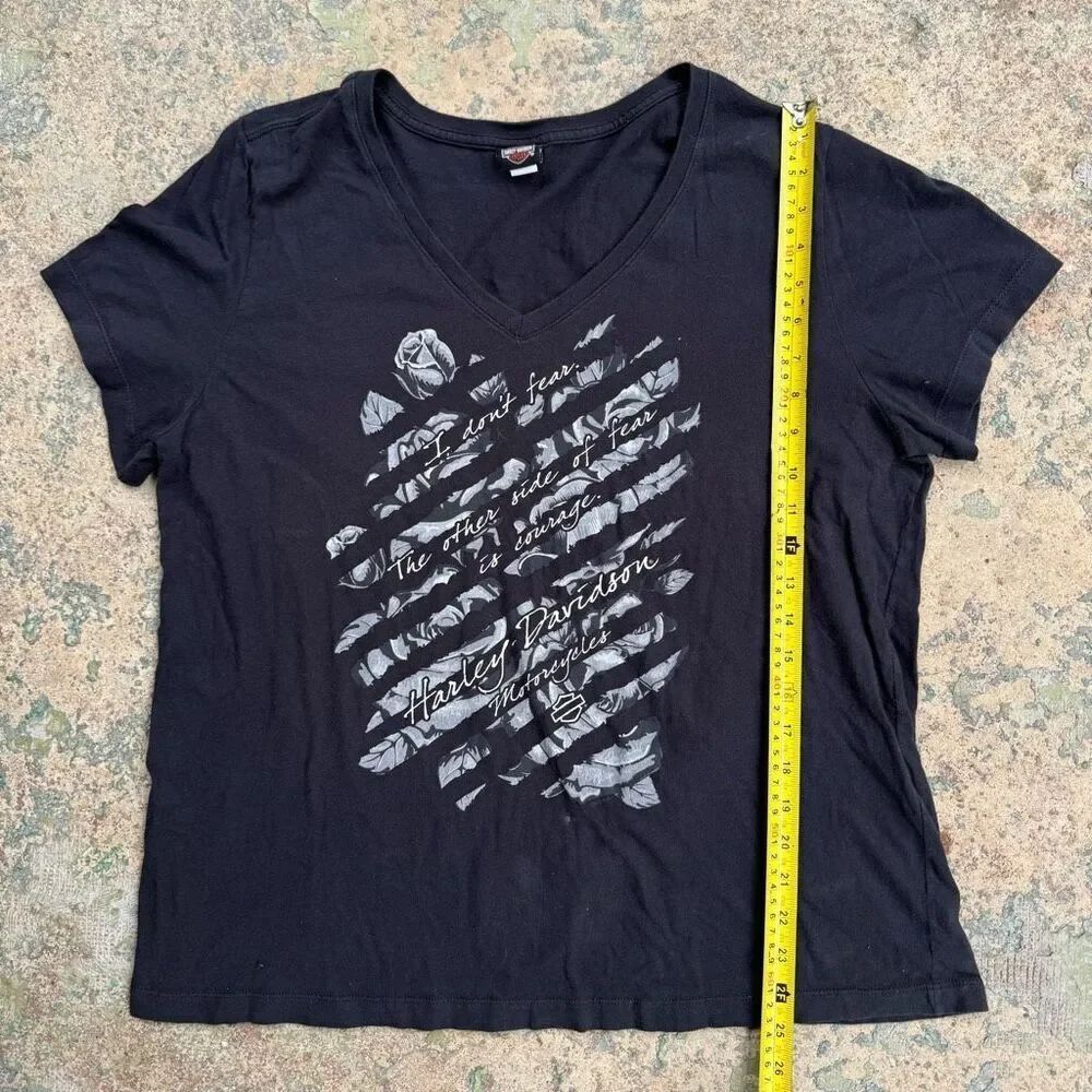 Harley Davidson Women’s Floral Fear Y2K Biker Shirt
